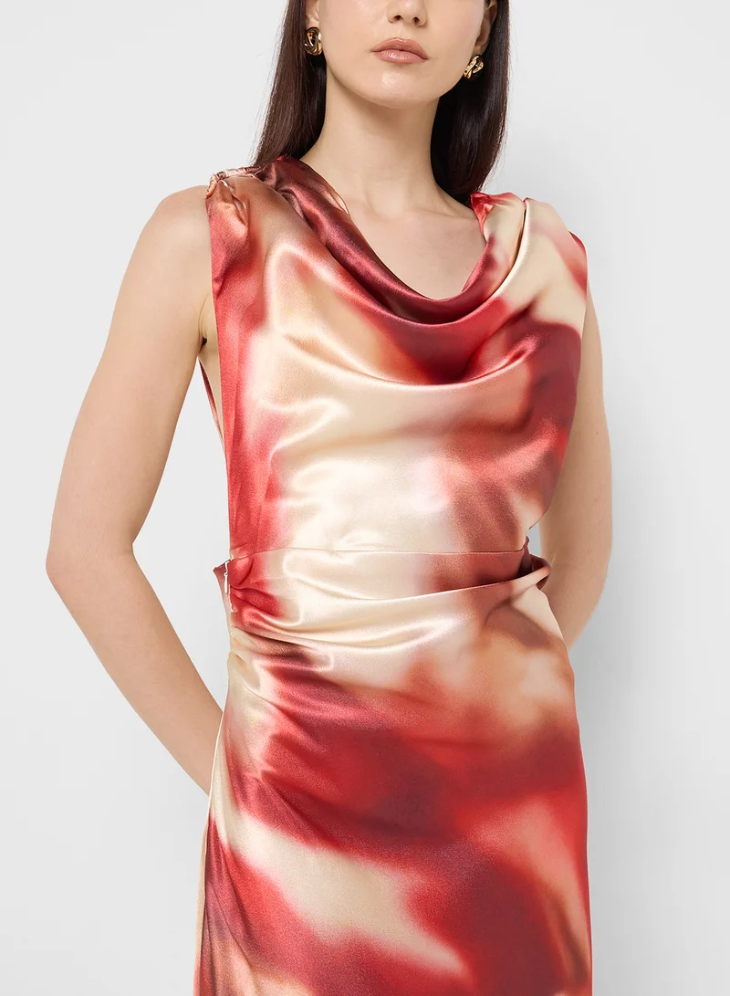Ginger Satin Cowl Dress
