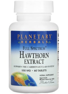 Full Spectrum Hawthorn Extract, 550 mg, 60 Tablets