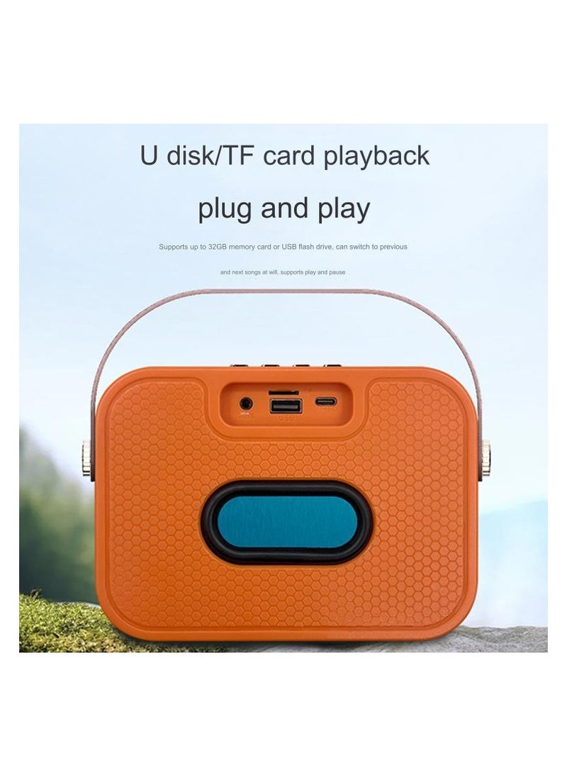 Generic - automatic Bluetooth speaker, wireless microphone bass diaphragm, portable for home and outdoor use, with long battery life and high volume - Image 1