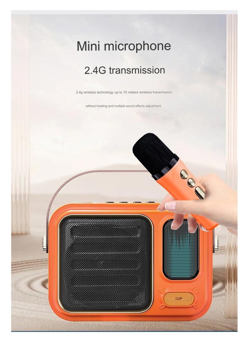 Generic - automatic Bluetooth speaker, wireless microphone bass diaphragm, portable for home and outdoor use, with long battery life and high volume - Image 1