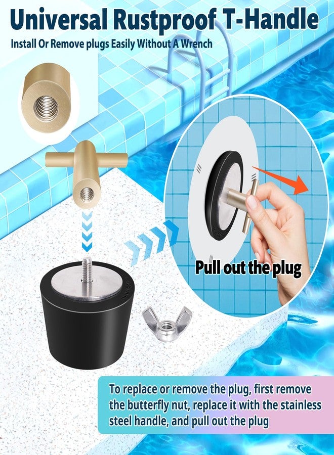 Vizava 4 Size (1", 1.25",1.5", 2") Pool Winterizing Rubber Plug with SS Screw - Image 3
