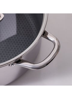Chef's Delight Celina Pro Stainless Steel Casserole With Lid Luxury Serving Bowl Elegant Hot Pot For For Biryani Pulao And Etc 26x12cm