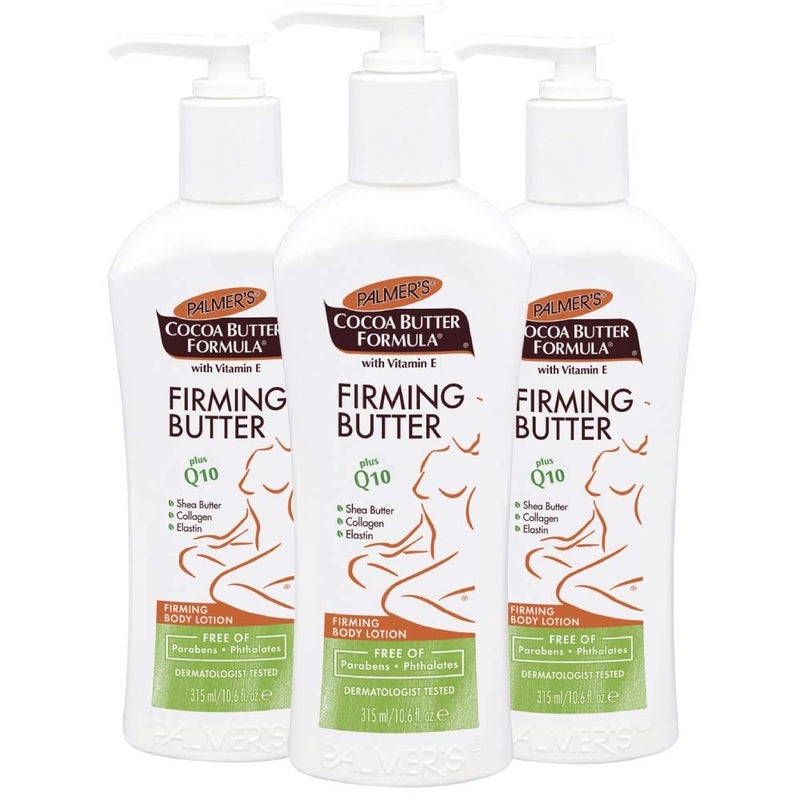 PALMER'S Palmers Cocoa Butter Formula with Vitamin E  Q10 Firming Butter Body Lotion 106 Ounces Pack of 3 