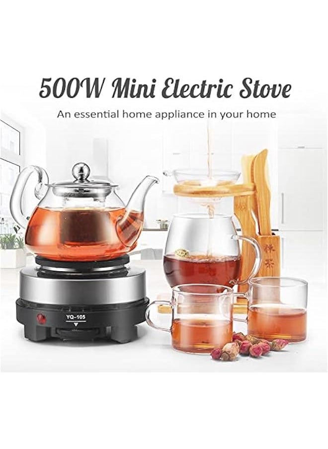 Generic Electric Stove, 500W 5.6 Inch Portable Mini Hot Plate for Cooking, Mini Electric Stove Hot Plate Home Heater, Multifunctional Heating Plate Cooktop for Dorm Office Home Camp  - Image 2