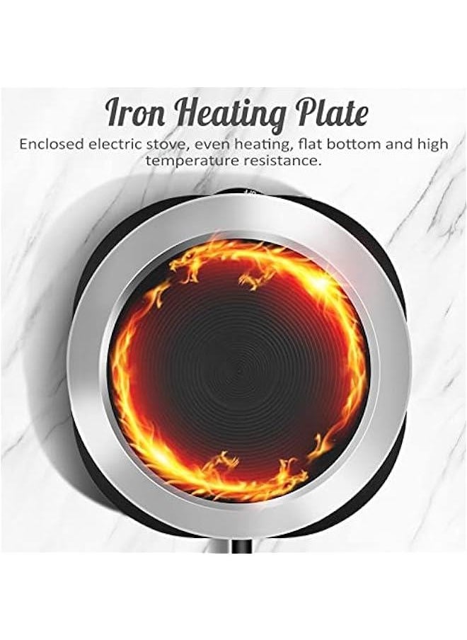 Generic Electric Stove, 500W 5.6 Inch Portable Mini Hot Plate for Cooking, Mini Electric Stove Hot Plate Home Heater, Multifunctional Heating Plate Cooktop for Dorm Office Home Camp  - Image 4