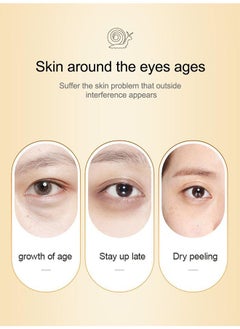 SADOER Snail Essence Moisturize Eye Cream 20g, Anti Aging, Exquisitely Repair Skin, Moisturize, Fade Eye Lines, Dark Circles and Black Spots, Shrink Pores and Tighten Skin, Moisturizing Eye Serum, Eye Care  - Image 5