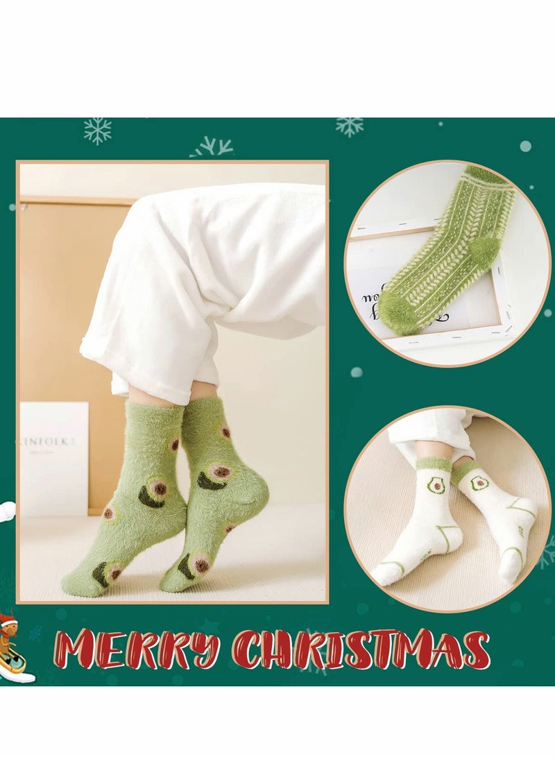 Colorful Womens Wool Socks 5 Pairs Soft Warm Funky Novelty Design for Fun and Comfort - Image 4