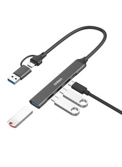 onten Onten UCA9703S 4 in 2 USB 3.0 + Type-C to 3 Type-C + USB HUB Docking Station Ship  - Image 3
