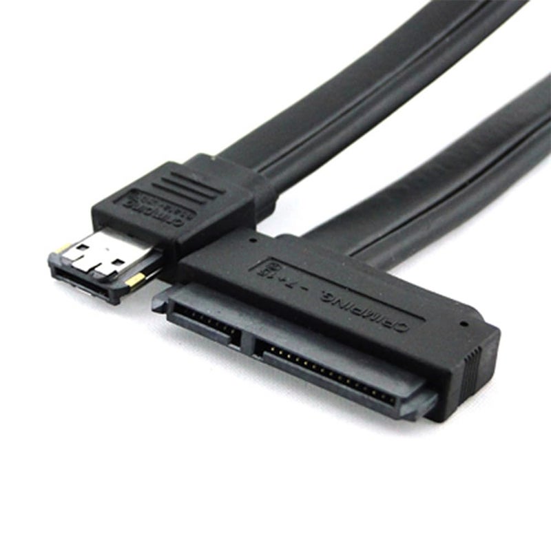 NFHK 50cm Dual Power 12V and 5V eSATAp Power ESATA USB 20 Combo to 22Pin SATA Cable for 25 35 Hard Disk Drive - Image 2