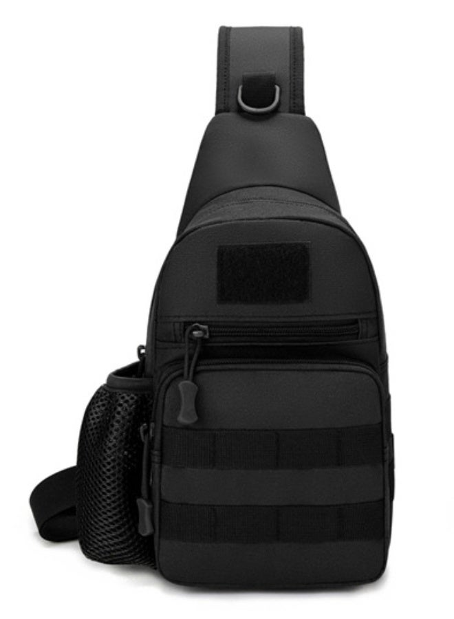 يونج شنج ركوب الدراجات ركوب الكتف حقيبة الكتف ， كيس حبال الصدر العسكري التكتيكي مقاوم للماء حقيبة ظهر على الظهر حزام واحد حزام مع حامل زجاجة ماء - Image 5