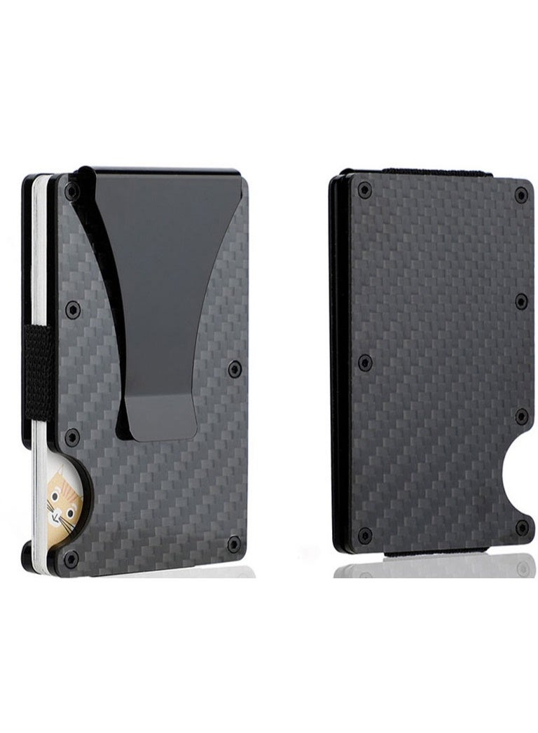 Men's RFID anti-theft aluminum alloy card holder, metal wallet, credit card bank card holder, business card holder - Image 1