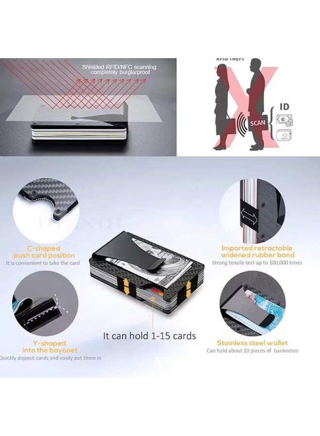 Men's RFID anti-theft aluminum alloy card holder, metal wallet, credit card bank card holder, business card holder - Image 4