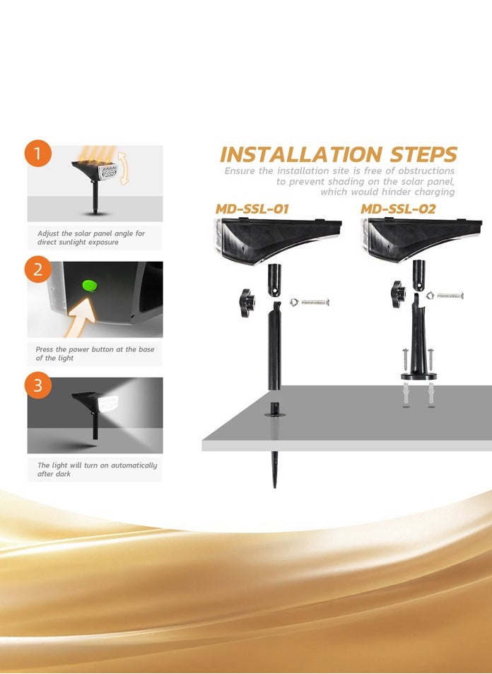 MODI LED Solar Landscape Spotlights Ip67 Waterproof Garden Light  - Image 5