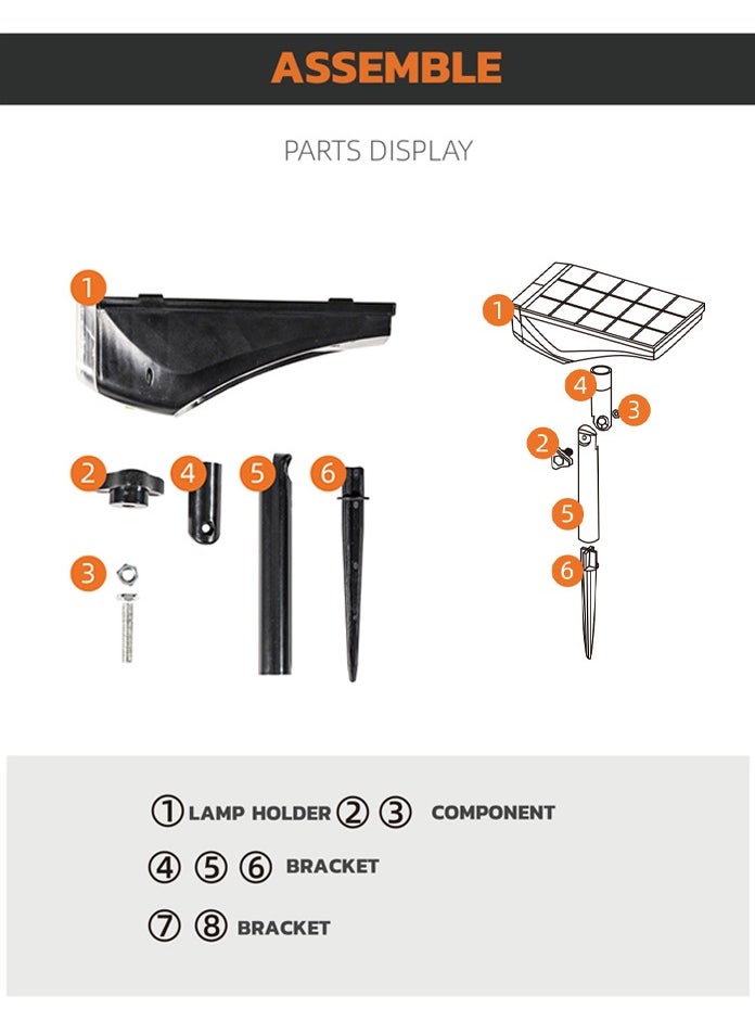 MODI LED Solar Landscape Spotlights Ip67 Waterproof Solar Powered Garden Light  - Image 4