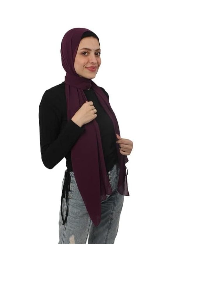Generic - chiffon scarf Plain and soft, 160*50 - Image 1