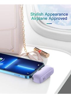 KUULAA KUULAA 5000mAh Mini Power Bank, 20W PD Quick Charge Portable Charger Battery Pack, LED Digital Display, Compatible with iPhone 14/14 Pro/14 Pro Max/ iPhone 13/13 Pro/13 Pro Max12/12 Pro/12 Pro Max/11  - Image 4
