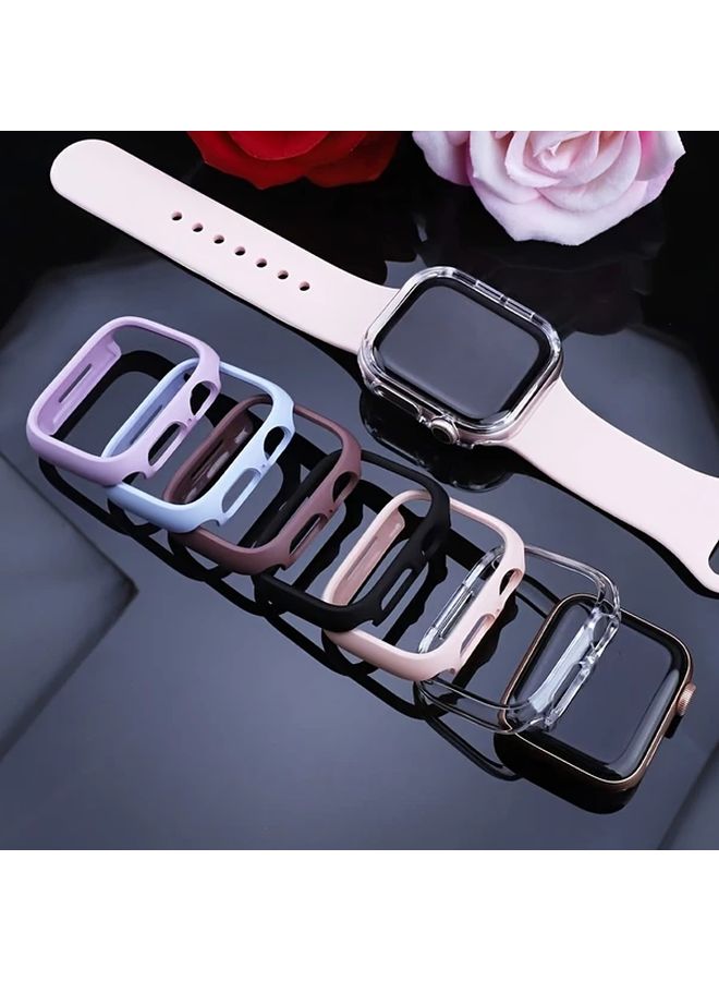 6pcs Transparent Hard PC Watch Protective Case for 44mm Apple Watch Series Ultra 10 9 8 7 6 5 4 SE - Image 3