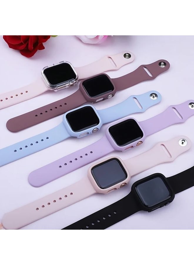 6pcs Transparent Hard PC Watch Protective Case for 44mm Apple Watch Series Ultra 10 9 8 7 6 5 4 SE - Image 5