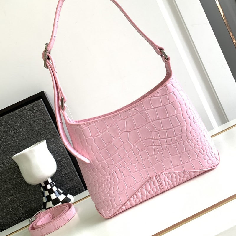 Crocodile Pattern Cowhide Shoulder Bag For Women 2024 Small Square Bag Handbag Crossbody Bag Trendy Style Trend - Image 5