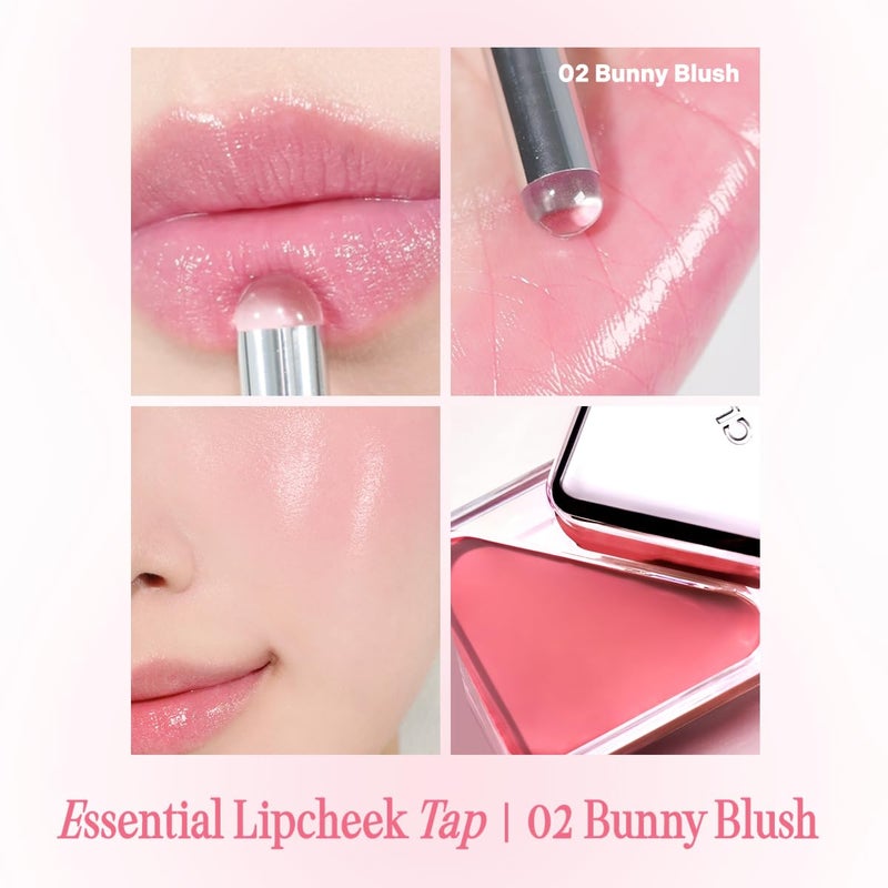 CLIO PROFESSIONAL CLIO Essential Lip & Cheek Tap, Pocket Blush, Easy to Use, Glides on Effortlessly, Non-Greasy, Travel-Sized Creamy & Blendable Color For Lips & Cheeks (03 ROSY BLOW, One Size) - Image 3