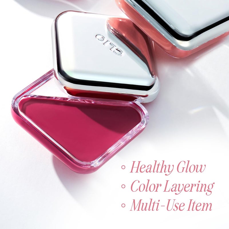 CLIO PROFESSIONAL CLIO Essential Lip & Cheek Tap, Pocket Blush, Easy to Use, Glides on Effortlessly, Non-Greasy, Travel-Sized Creamy & Blendable Color For Lips & Cheeks (03 ROSY BLOW, One Size) - Image 5