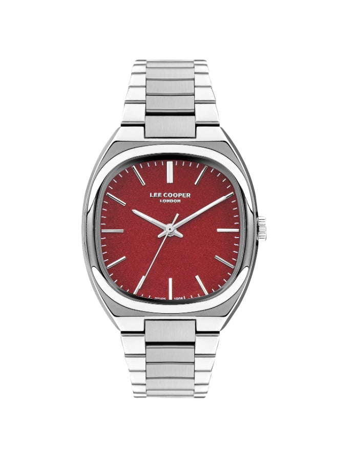 Lee Cooper Women's Watch, Analog Display and Metal Strap - LC07939.380, Silver 