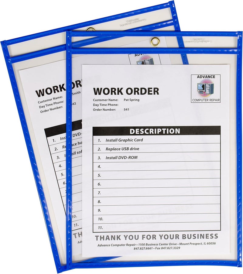 C-Line Deposit Ticket Holders, Neon (CLI43915), Insert size 9" x 12" (Box of 15) - Image 1
