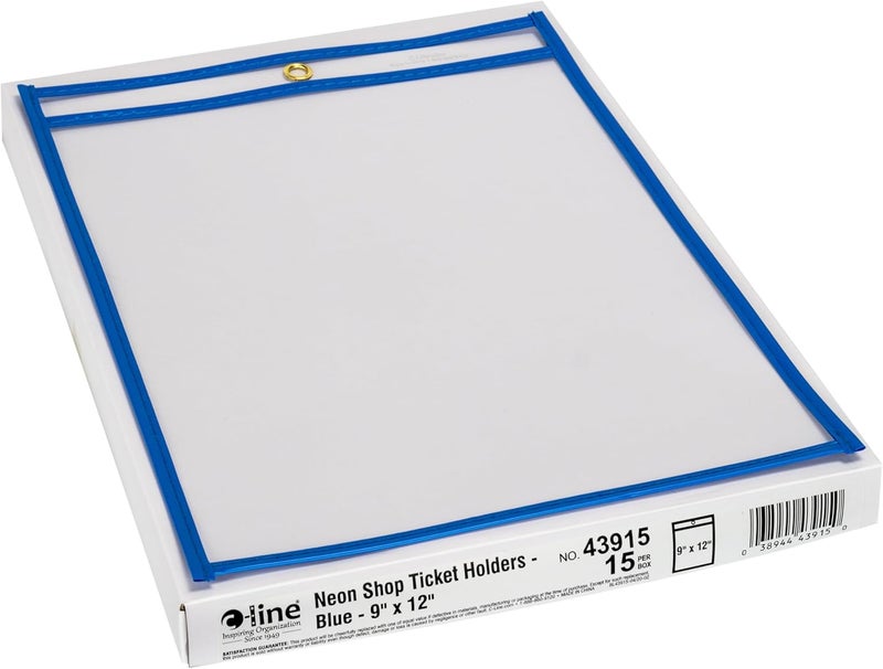 C-Line Deposit Ticket Holders, Neon (CLI43915), Insert size 9" x 12" (Box of 15) - Image 3