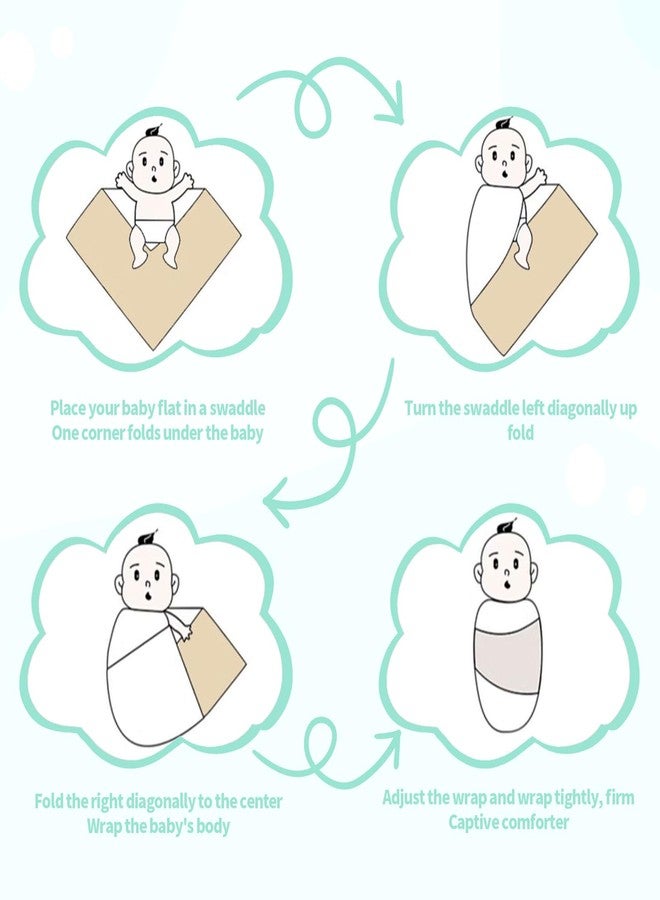 Gina Era Knit Baby Receiving Blankets, Soft Lightweight Cozy Swadde Blanket for Newborns, Unisex Baby Blanket, 2 Pack 30 X 40 Inch for Boy (Green) - Image 5