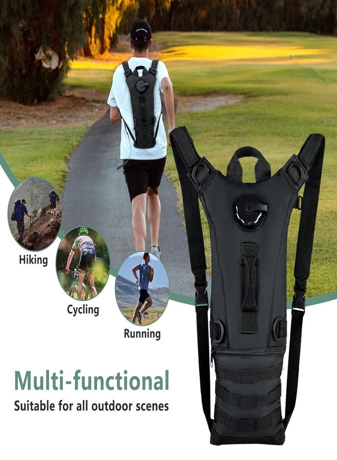 Zavothy Tactical Molle Hydration Backpack with 3L Water Bladder Water Backpack Hydration Pack for Cycling Running Biking Hiking Backpack Black - Image 3