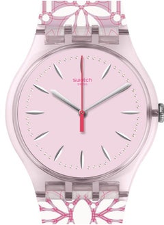 Swatch ساعة يد فلوري للجنسين مقاومة للماء بحركة كوارتز - 41 ملم  - Image 1