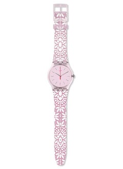 Swatch ساعة يد فلوري للجنسين مقاومة للماء بحركة كوارتز - 41 ملم  - Image 2