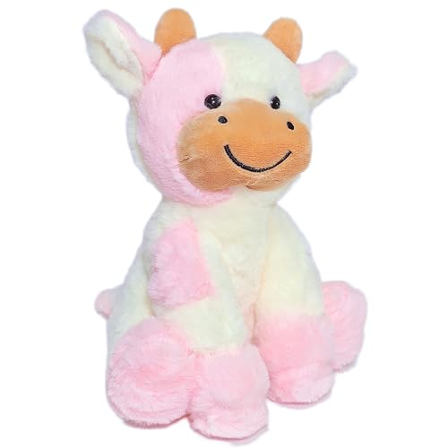 BSVOME 9 inches Cow Stuffed Animal Soft Plush Cute Cow Doll for Boys Girls (Pink Cow) - Image 4