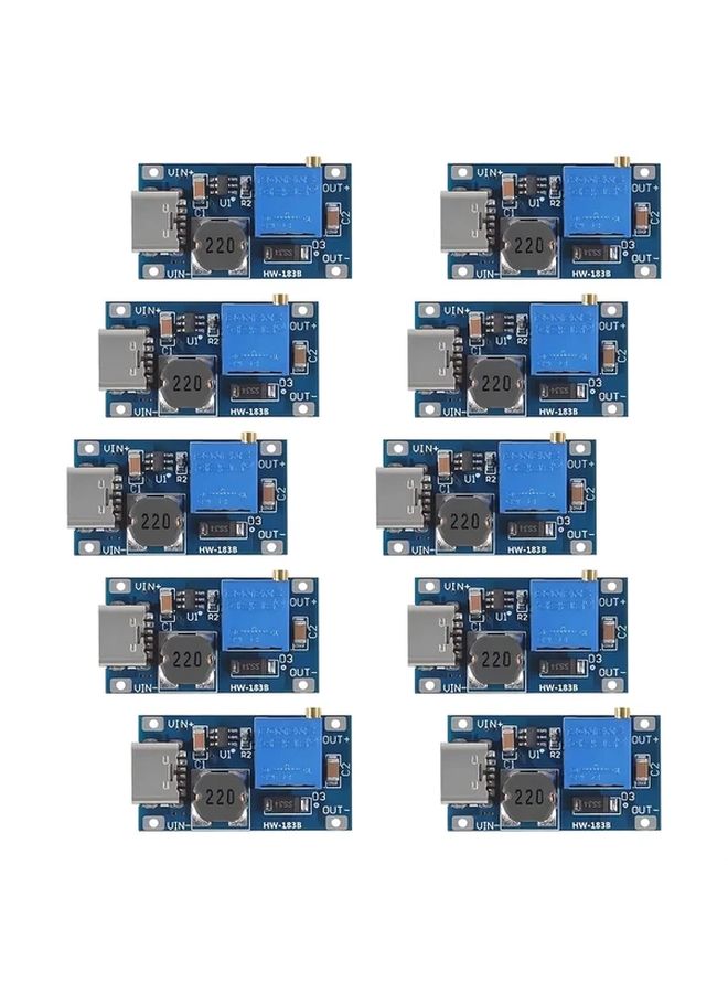 10pcs MT3608 DC DC Boost Converter Module Type C 2V 24V To 5V 28V 2A High Efficiency - Image 1