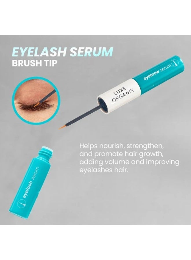 Luxe Organix Castor Oil Dual Tip Eyelash & Brow Growth Serum 12ml - Longer, Thicker & Healthier Lashes & Brows - Image 4