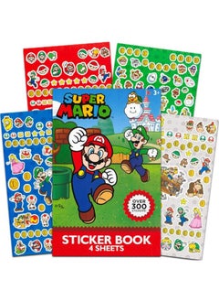 Super Mario Brothers UPD Super Mario 4 Sheet Sticker Pad, 300 Plus Stickers (1 Set)  - Image 1