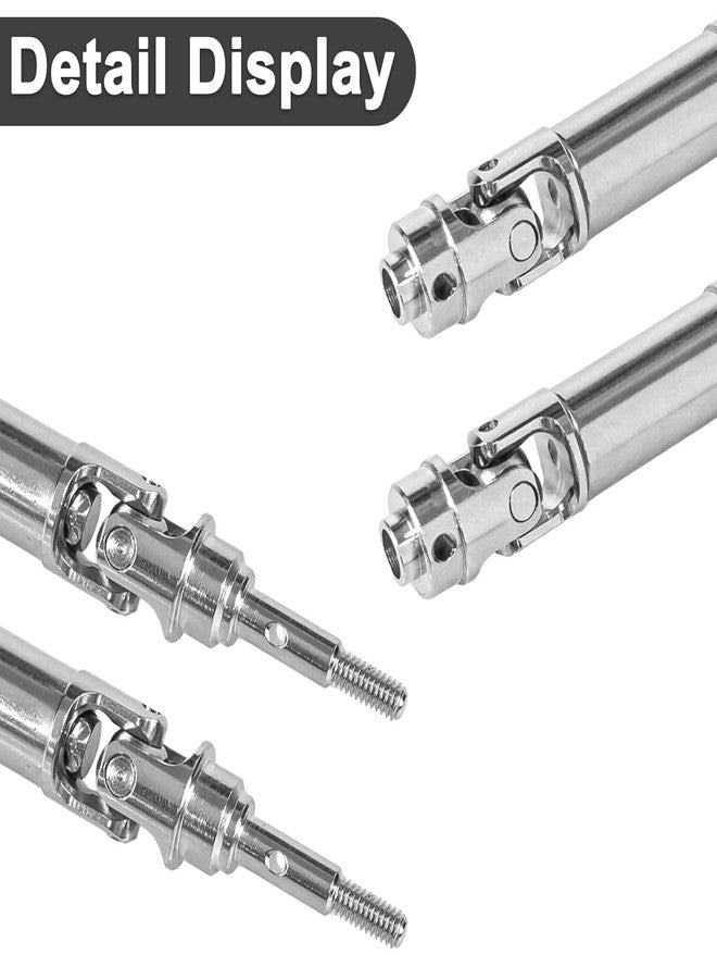XSYGO Steel CV Driveshafts Front Rear CVD Drive Shafts Set for 1/16 Traxxas Mini XRT VXL-3s 108076-1 Monster Truck Upgrades Part (Stainless Steel) - Image 2