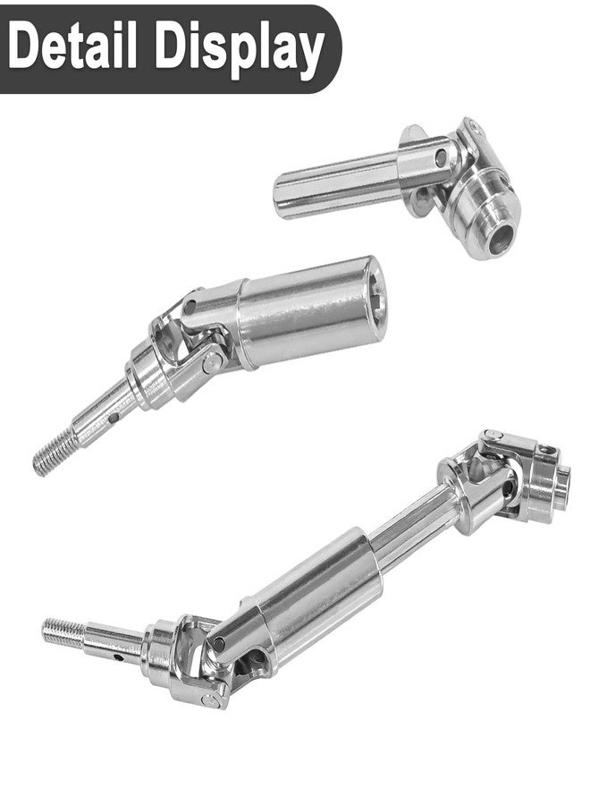 XSYGO Steel CV Driveshafts Front Rear CVD Drive Shafts Set for 1/16 Traxxas Mini XRT VXL-3s 108076-1 Monster Truck Upgrades Part (Stainless Steel) - Image 3