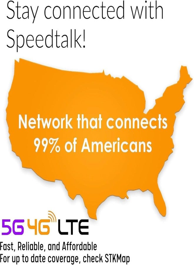 مجموعة شريحة SIM لتتبع الأجهزة من SpeedTalk Mobile بسعر 10 دولارات، بيانات غير محدودة لأجهزة التتبع عبر شبكة الجيل الرابع GPS، أجهزة تحديد المواقع للحيوانات الأليفة وكبار السن والأطفال والسيارات | شريحة SIM 3 في 1 قياسية، مايكرو، نانو | خطة خدمة لمدة 30 يومًا بدون عقد، تغطية في الولايات المتحدة - Image 2