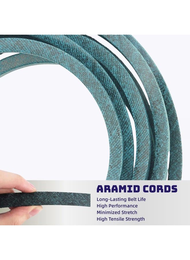 LESIONGO حزام سطح جزازة العشب 5/8" X111" مصنوع من كيفلار لجون دير M110313، M154958، X300، X304، X320، X324، X360، X500، X520، X540، X590 - Image 2