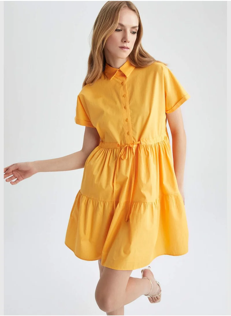 DeFacto Woman Short Sleeve Woven Dress