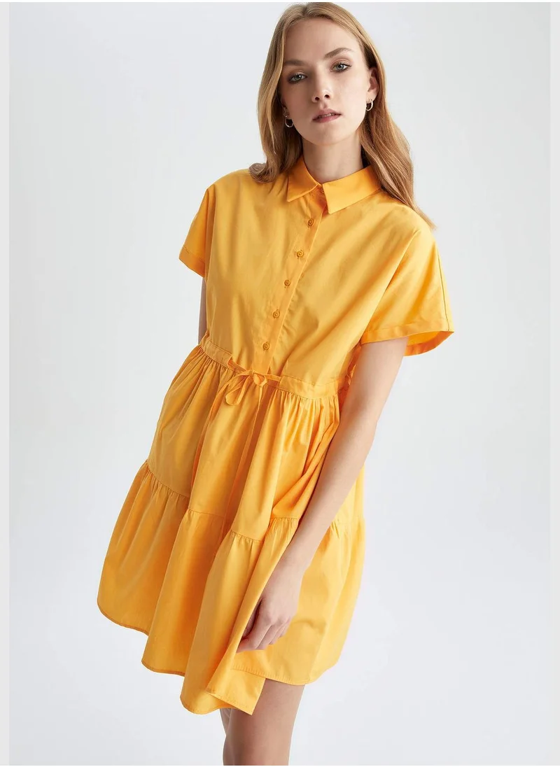 DeFacto Woman Short Sleeve Woven Dress