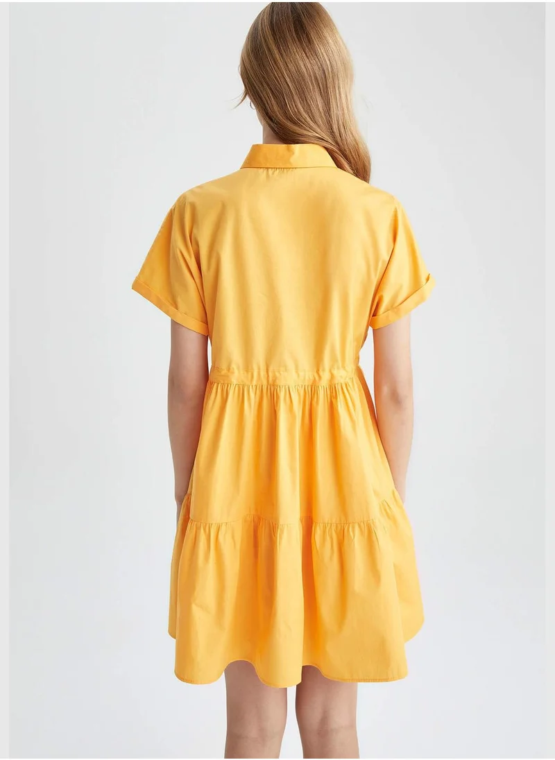 DeFacto Woman Short Sleeve Woven Dress
