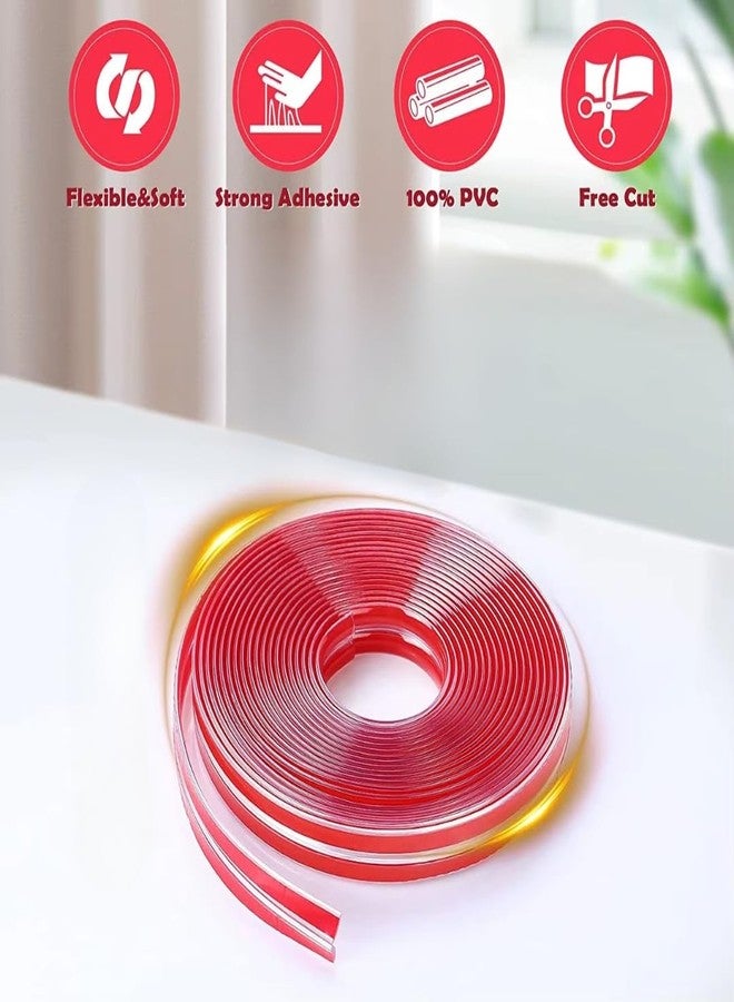 prajmi Baby Safety Edge Bumpers, Clear Corner Guards and Edge Protectors, Table Corner Protection Set (3M) - Image 2