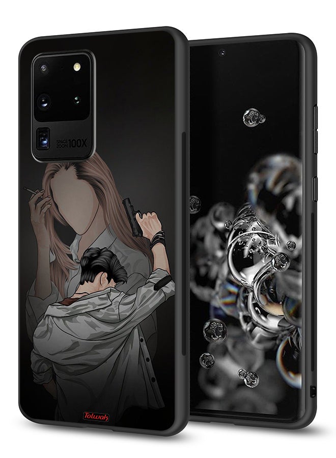 Tolwak Samsung Galaxy S20 Ultra Protective Case Cover Gang Of Couple - Image 1