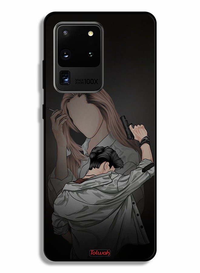 Tolwak Samsung Galaxy S20 Ultra Protective Case Cover Gang Of Couple - Image 2