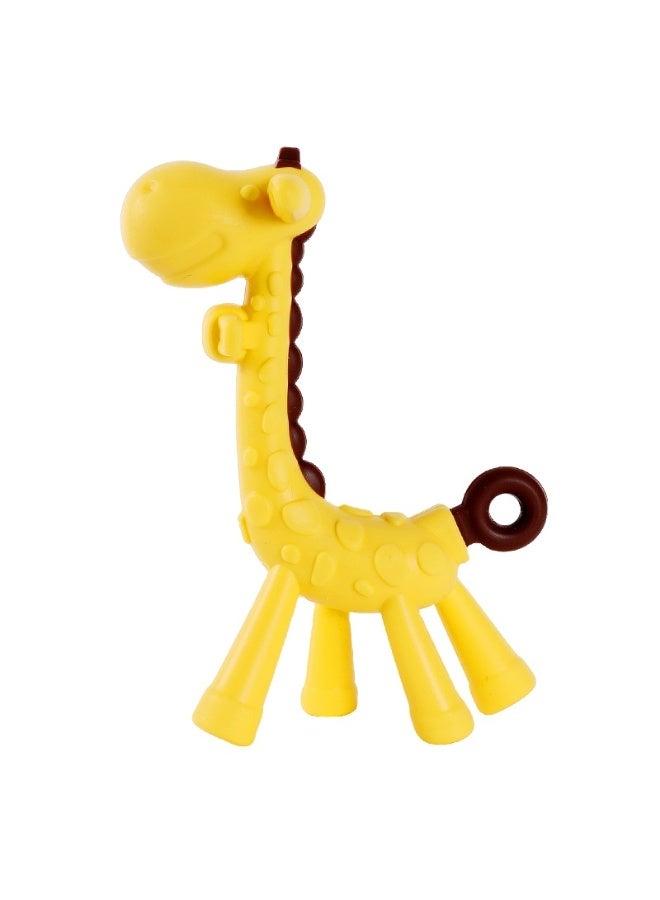 LOOFI Teething Toy Set Teethers Hand Teething Glove, a Giraffe, a Corn and Teething Brush - Baby Teething - Silicone Teethers - Baby Supplies - 4 Pieces - Color 7 - Image 4