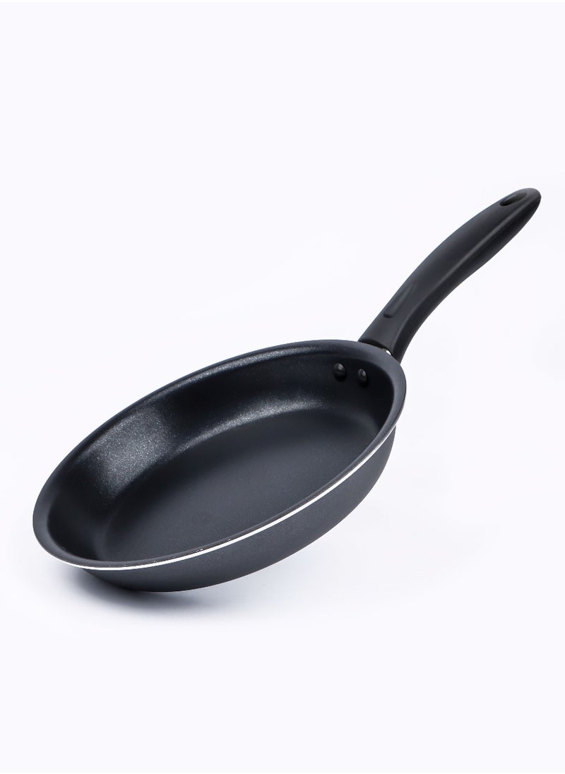 Kitchenmark 2-way Non-Stick 3 layer coated Pressed Aluminium Frypan 2.8mm thick Frying Pan 24cm - Black  - Image 1