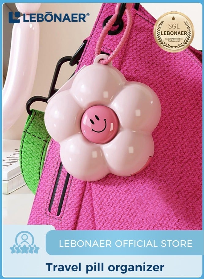 lebonaer Weekly Pill Organizer, Cute 7 Day Pill Box, Daily Vitamin Organizer for Fish Oil/Medicine/Supplements - Image 1