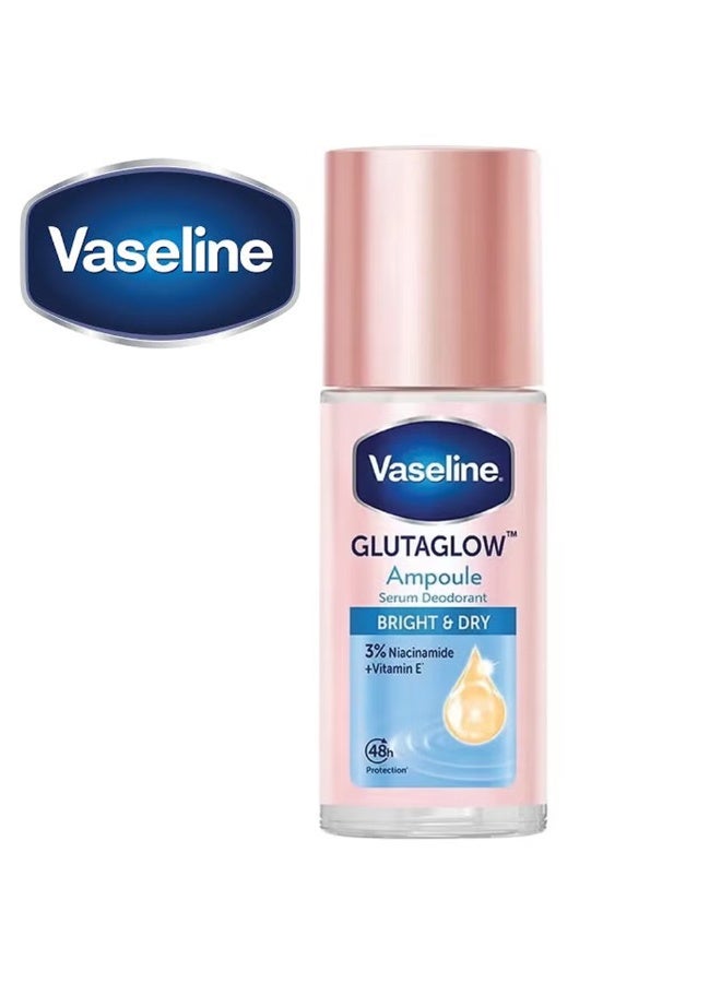 Vaseline Glutaglow Bright & Dry Ampoule Serum Deodorant - 45ml - Image 1